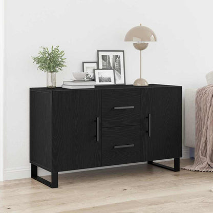 Sideboard 100x36x60 cm Engineered Wood Black oak