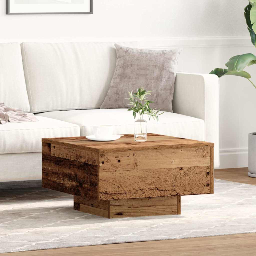 Coffee Table Engineered Wood Depth 55 cm Old wood 55 cm