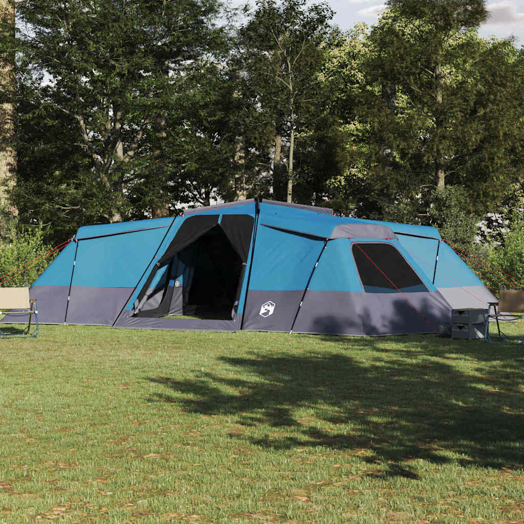 vidaXL Family Tent 16-Person Blue Taffeta Waterproof 1