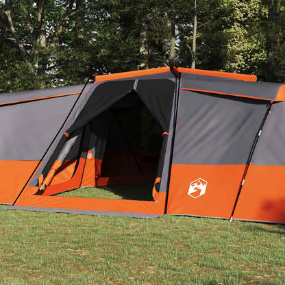Family Tent 16-Person Taffeta Waterproof Grey and orange