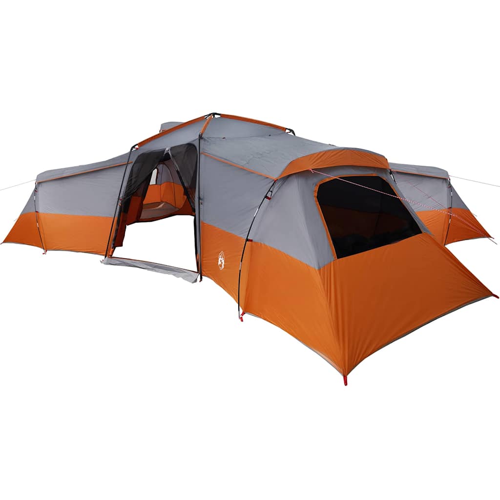 Family Tent 16-Person Taffeta Waterproof Grey and orange