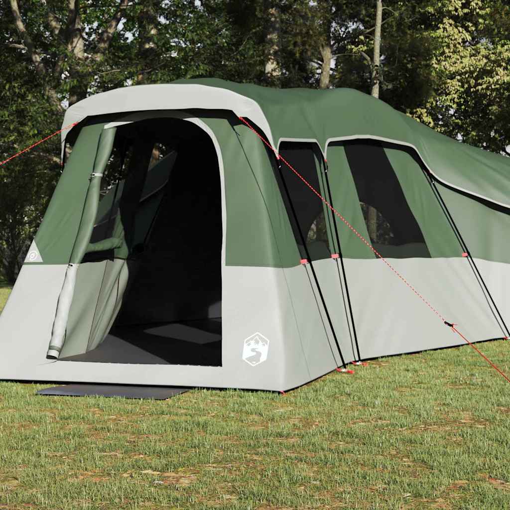vidaXL Family Tent 20-Person Green Taffeta Waterproof 3