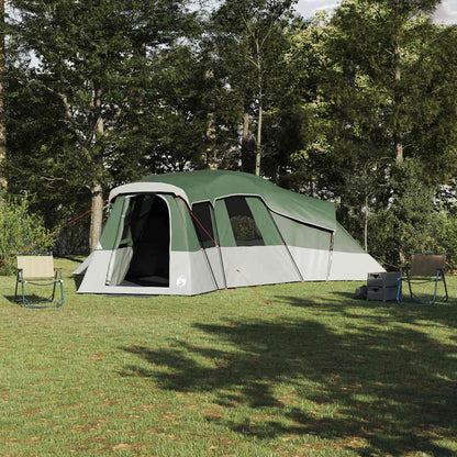 vidaXL Family Tent 20-Person Green Taffeta Waterproof 1