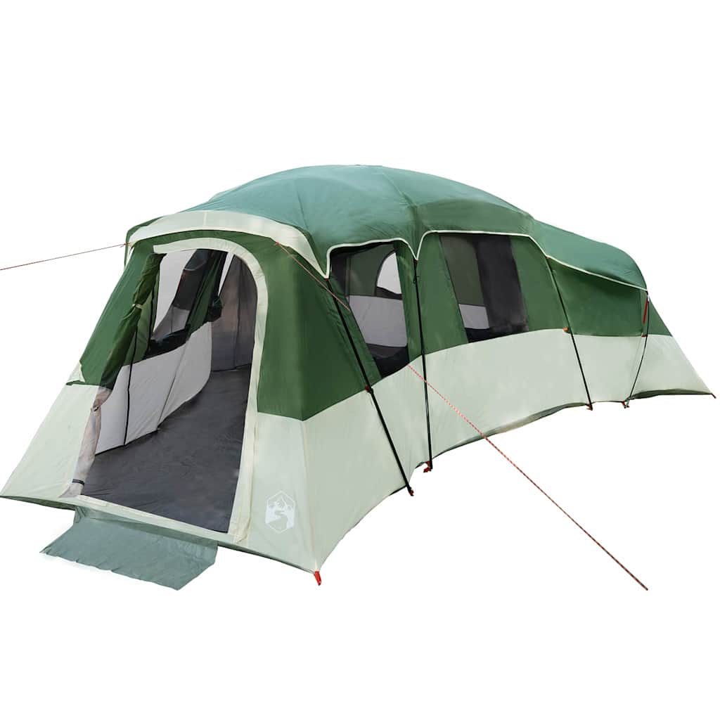 vidaXL Family Tent 20-Person Green Taffeta Waterproof 2