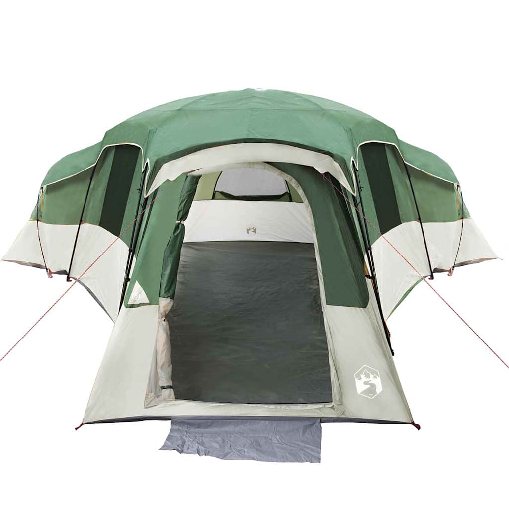 vidaXL Family Tent 20-Person Green Taffeta Waterproof 4