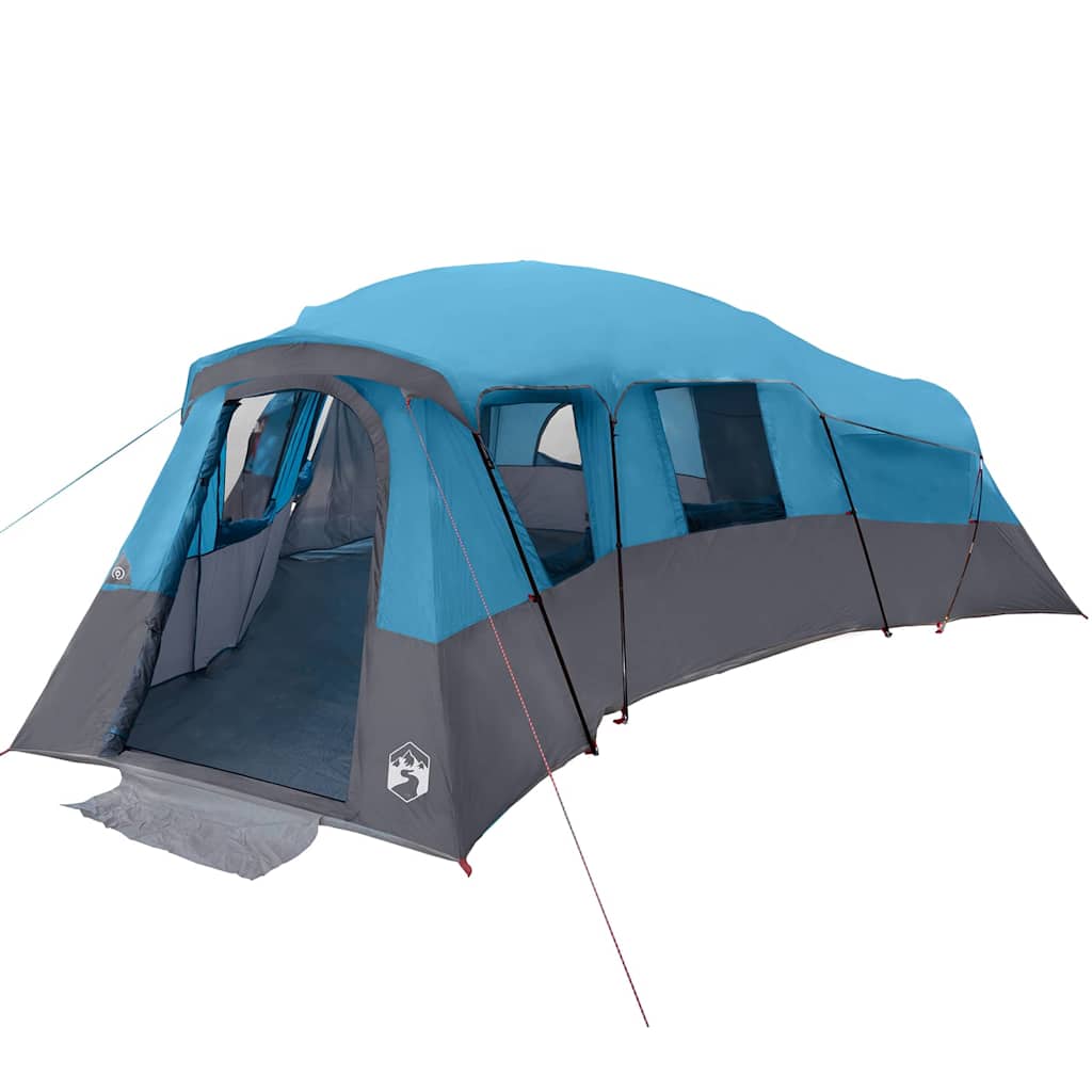 vidaXL Family Tent 20-Person Blue Taffeta Waterproof 2