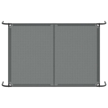Elevated Dog Bed 150x90x20 cm and Steel Textilene Grey