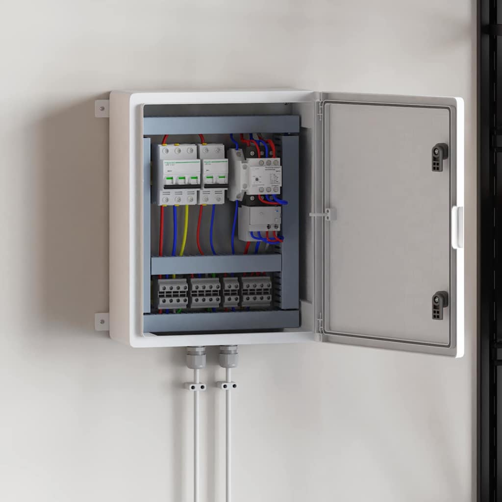Control Cabinet 25 x 13 x 24 cm ABS Plastic Grey 40 cm 50 cm 17.5 cm