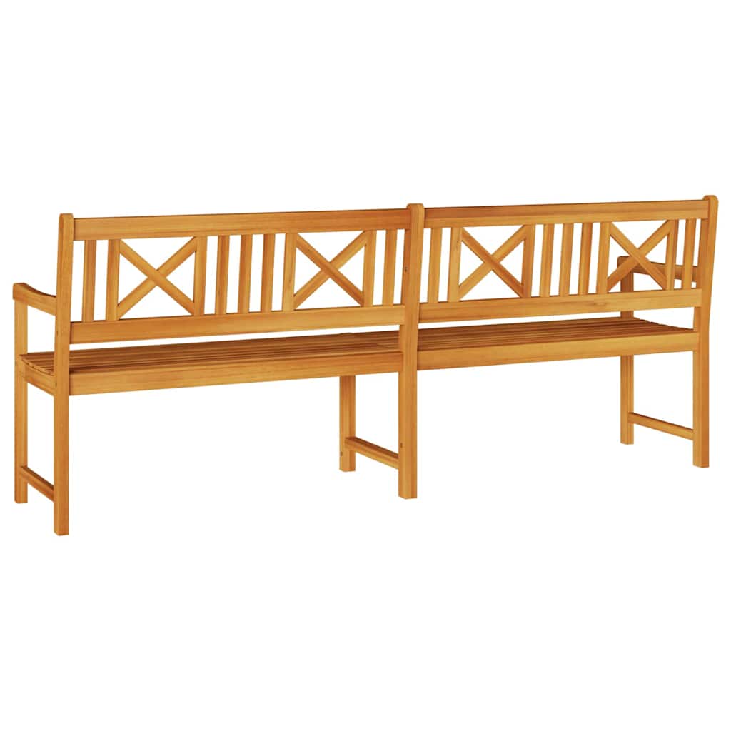 vidaXL Outdoor Bench Natural 220 x 56 x 90 cm Solid Acacia Wood 6