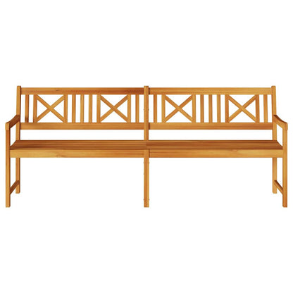 vidaXL Outdoor Bench Natural 220 x 56 x 90 cm Solid Acacia Wood 4