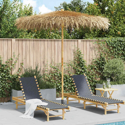 vidaXL Tiki Umbrella with Banana Leaf Canopy Bamboo