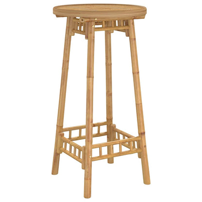 vidaXL 3 Piece Outdoor Bar Set Foldable Bamboo 6
