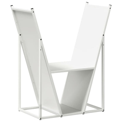 Firewood Rack 69,5x35x81 cm Cold-rolled steel White