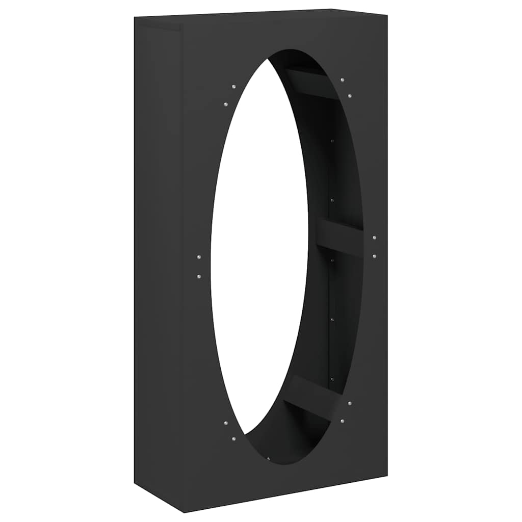 Firewood Rack 50x23x100 cm Cold-rolled steel Black