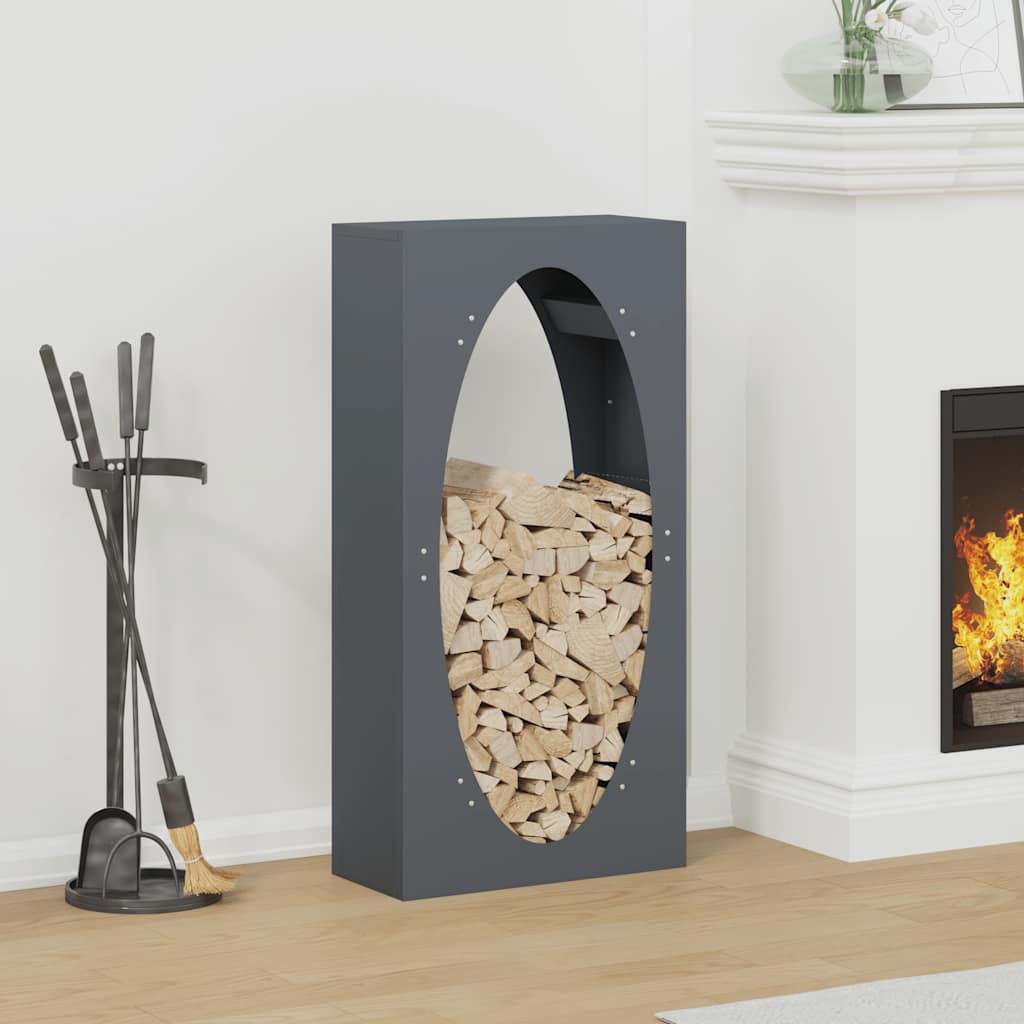 Firewood Rack 50x23x100 cm Cold-rolled steel Anthracite
