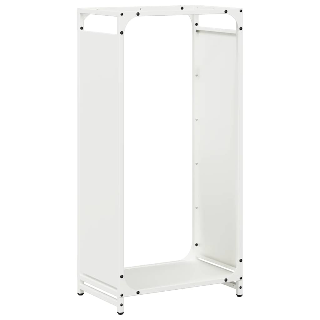 Firewood Rack Cold-rolled steel Height 90 cm White 44 cm