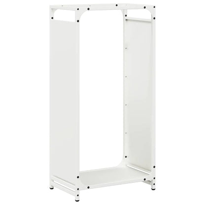 Firewood Rack Cold-rolled steel Height 90 cm White 44 cm