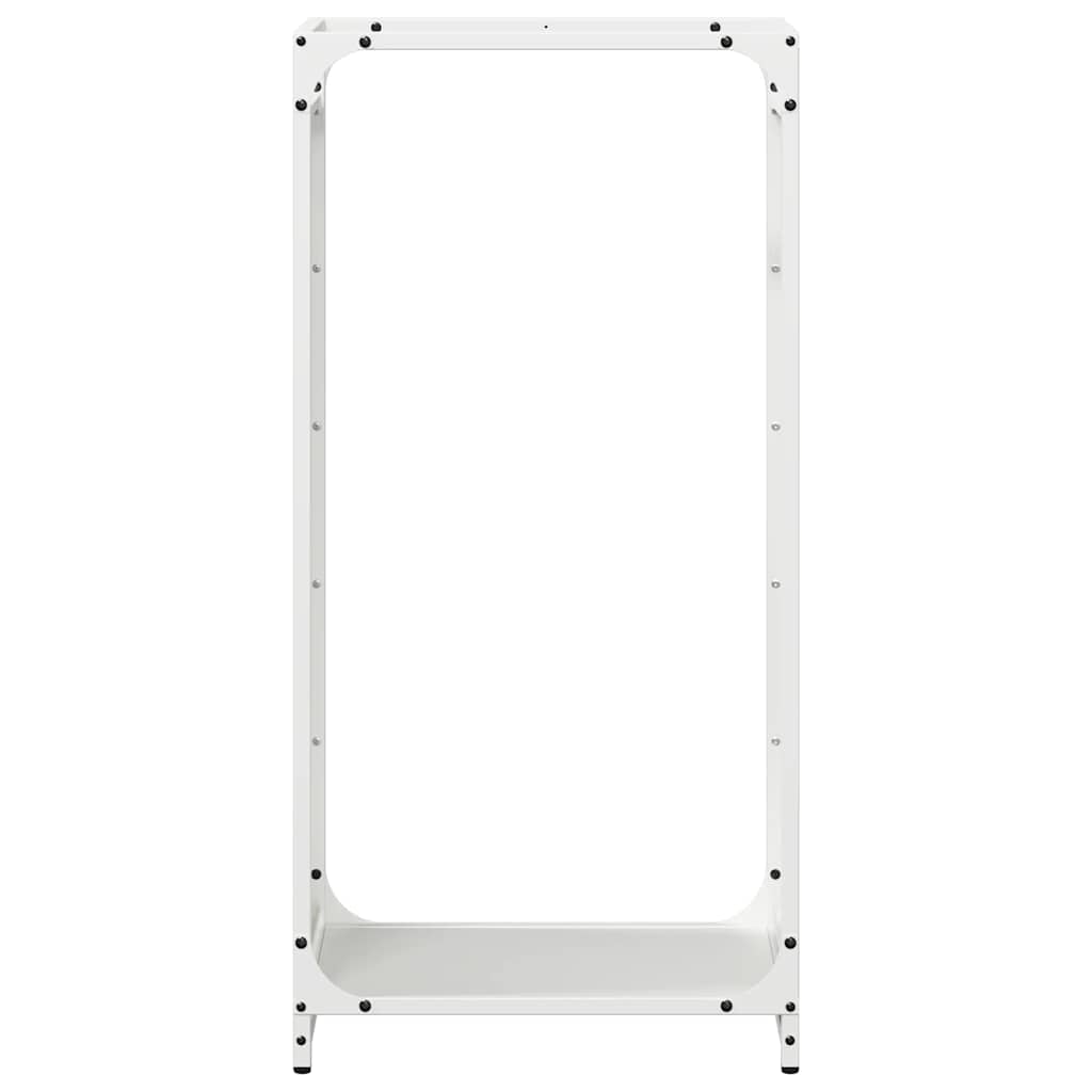 Firewood Rack Cold-rolled steel Height 90 cm White 44 cm