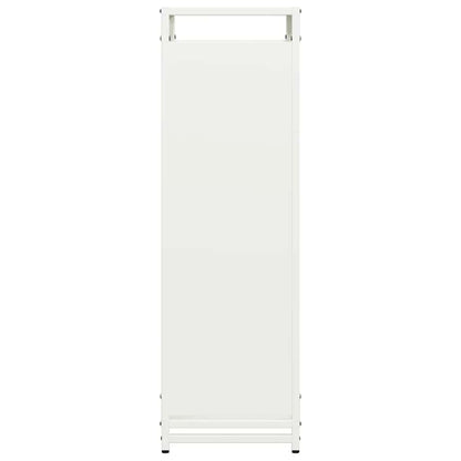 Firewood Rack Cold-rolled steel Height 90 cm White 44 cm