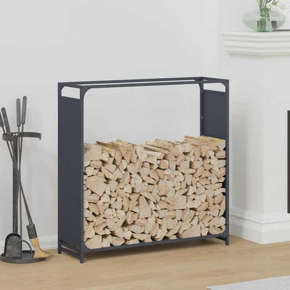 Firewood Rack Cold-rolled steel Height 90 cm Anthracite 90 cm