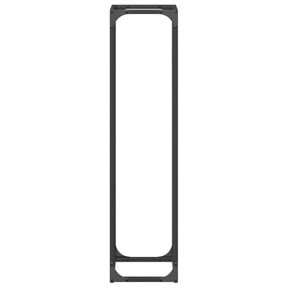 Firewood Rack Cold-rolled steel Black 25 x 25 x 100 cm