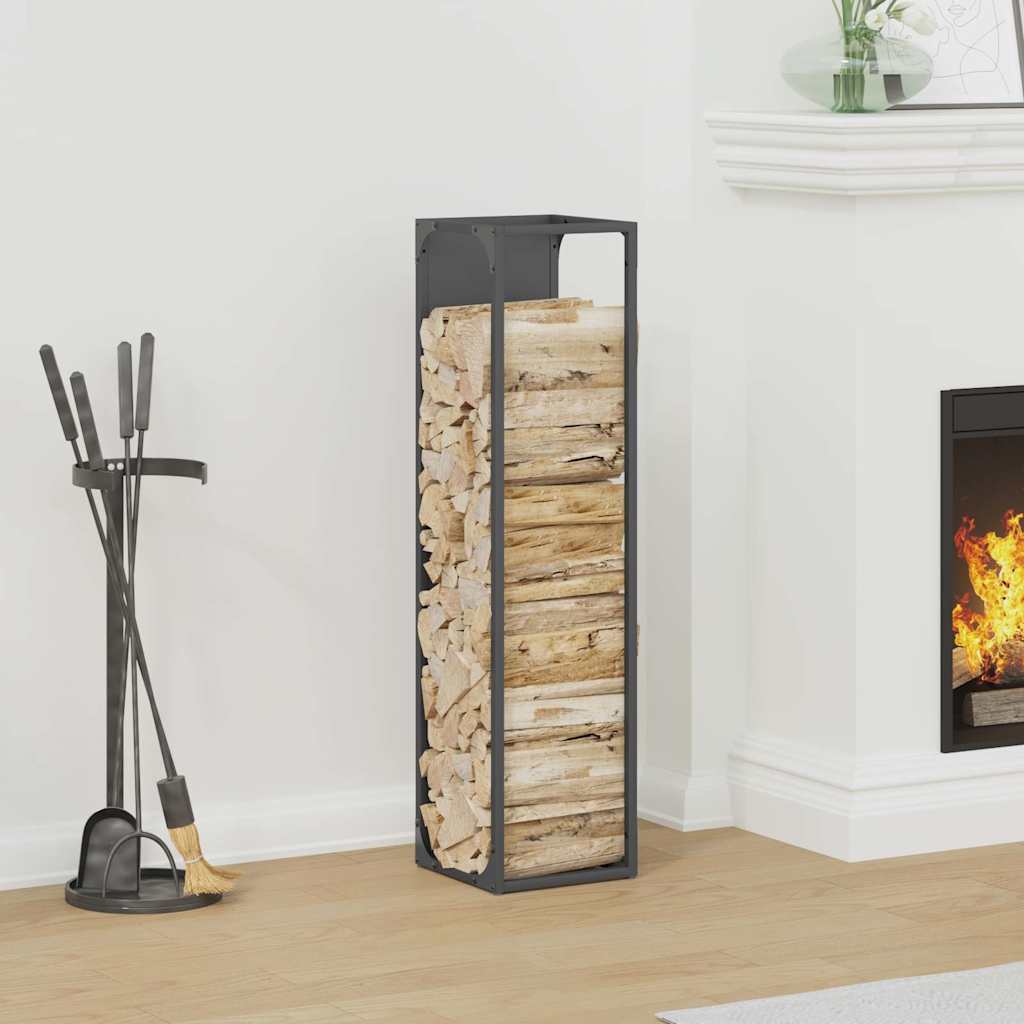 Firewood Rack Cold-rolled steel Anthracite 25 x 25 x 100 cm