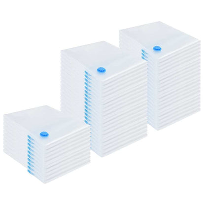 Storage Bags Transparent and Blue 50 pcs 100 x 80 cm