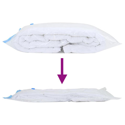 Storage Bags Transparent and Blue 50 pcs 100 x 80 cm