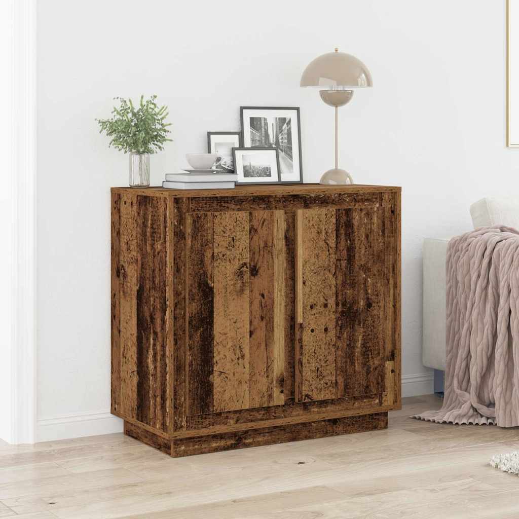 Sideboard 80x34x75 cm Engineered Wood Old wood