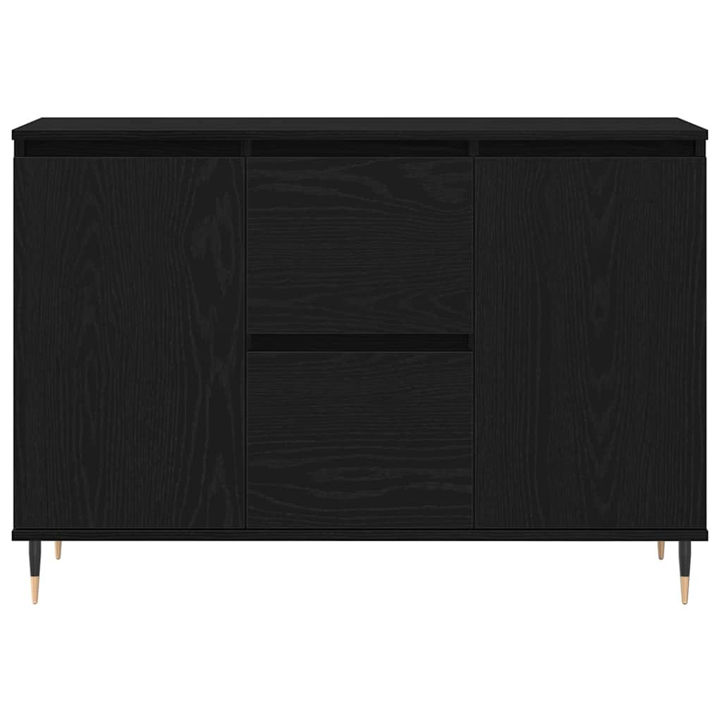 Sideboard 101,5x35x70 cm Engineered Wood Black oak