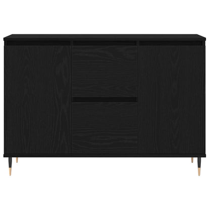 Sideboard 101,5x35x70 cm Engineered Wood Black oak
