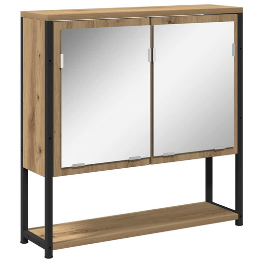 Mirror Cabinet 60 x 16 x 60 cm Engineered Wood Artisan oak