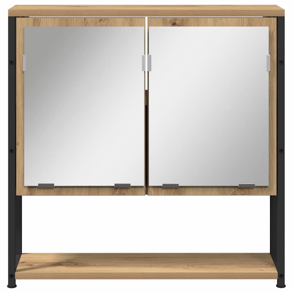 Mirror Cabinet 60 x 16 x 60 cm Engineered Wood Artisan oak