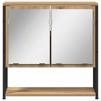 Mirror Cabinet 60 x 16 x 60 cm Engineered Wood Artisan oak
