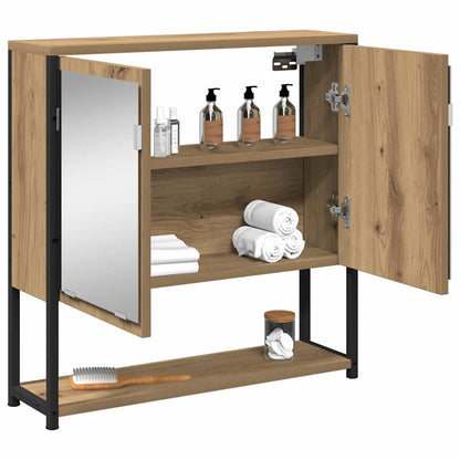 Mirror Cabinet 60 x 16 x 60 cm Engineered Wood Artisan oak