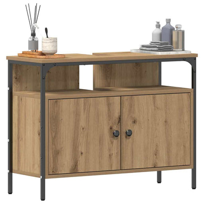 Bathroom Sink Cabinet 60x30x60 cm Engineered Wood Artisan oak 80 cm