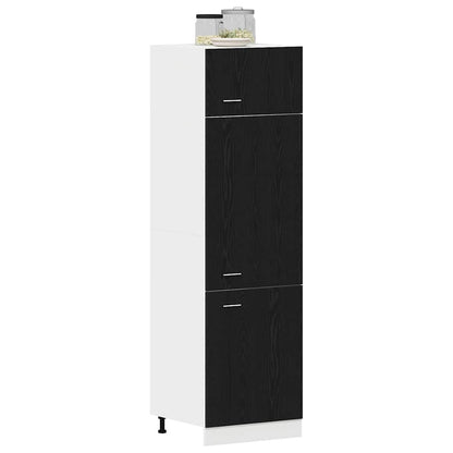 vidaXL Hanging Cabinet Lyon Black Oak 60 x 31 x 207 cm Engineered Wood 3