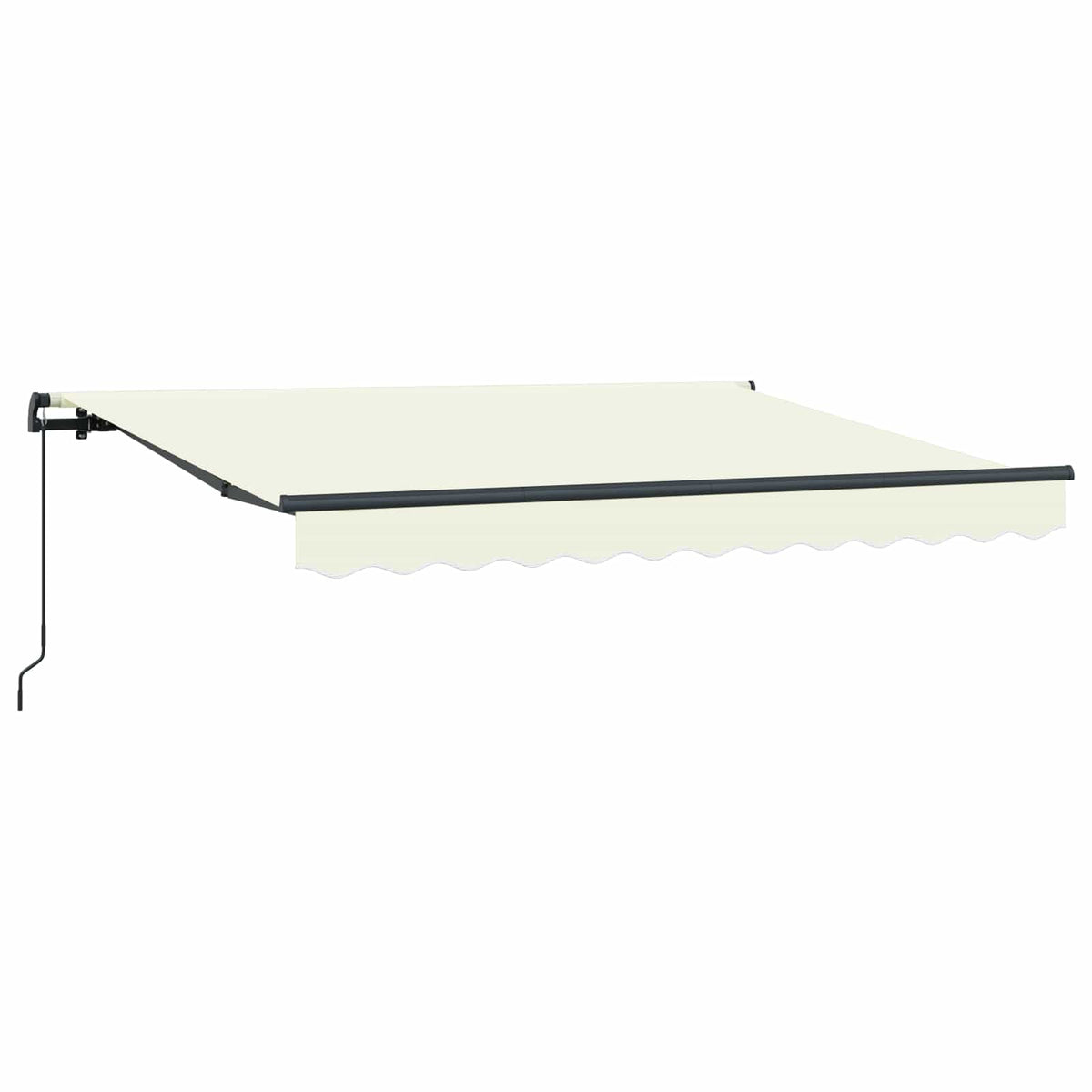 vidaXL Retractable Awning Cream 250 x 200 cm Fabric 2
