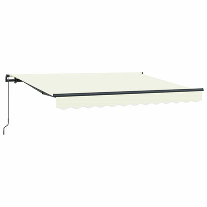 vidaXL Retractable Awning Cream 250 x 200 cm Fabric 2