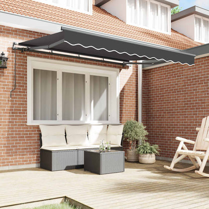 vidaXL Retractable Awning Anthracite 250 x 200 cm Fabric 3