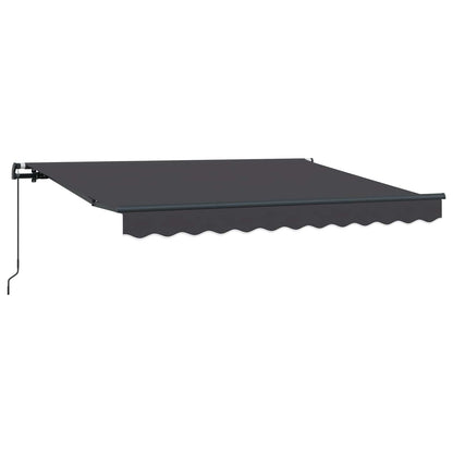 vidaXL Retractable Awning Anthracite 250 x 200 cm Fabric 2