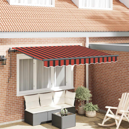 vidaXL Retractable Awning Orange 250 x 200 cm Fabric 1