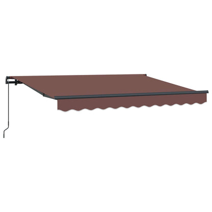 vidaXL Retractable Awning Brown 250 x 200 cm Fabric 2