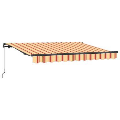 vidaXL Retractable Awning Yellow and Orange 250 x 200 cm Fabric 2