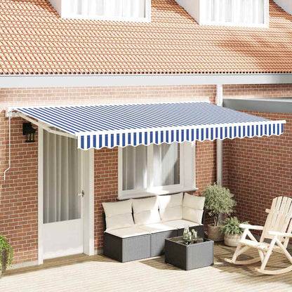 vidaXL Awning Frame Blue and White 350 x 200 cm 1