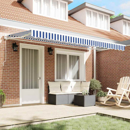 vidaXL Awning Frame Blue and White 350 x 200 cm 3