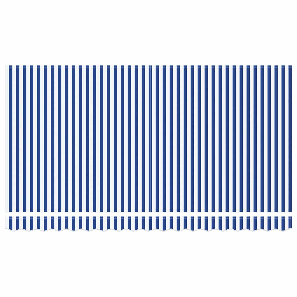 vidaXL Awning Frame Blue and White 350 x 200 cm 6