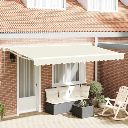 vidaXL Awning Frame Cream 350 x 200 cm Polyester with PU coating 1