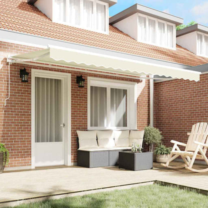 vidaXL Awning Frame Cream 350 x 200 cm Polyester with PU coating 3