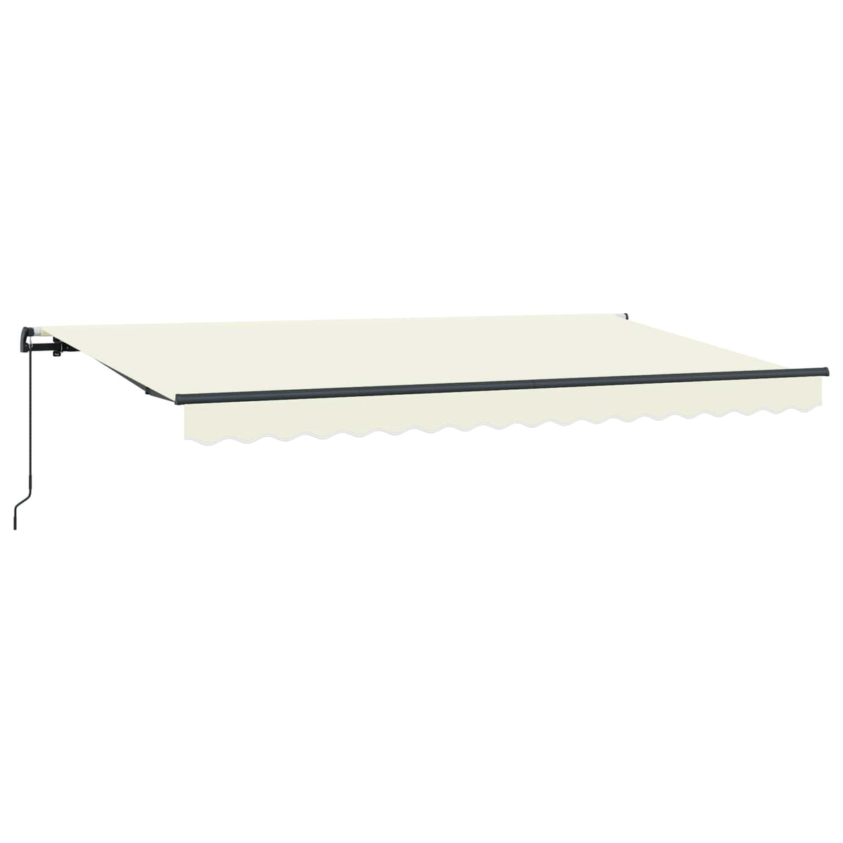 vidaXL Retractable Awning Cream 350 x 200 cm Fabric 2